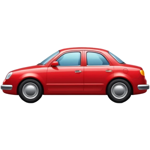 Red car with Jeff on plate emoji
