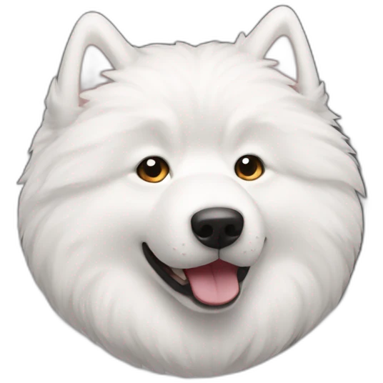 samoyed face emoji
