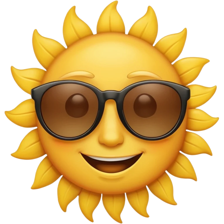 sun with sunglasses emoji