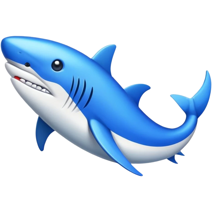 tiburon con zaptos azules emoji