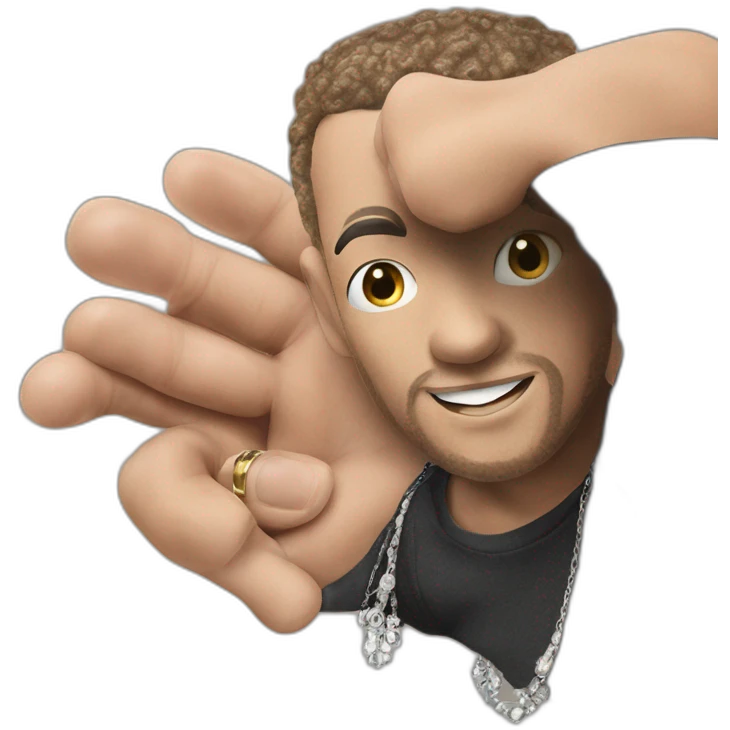 mysterious man in black shirt emoji