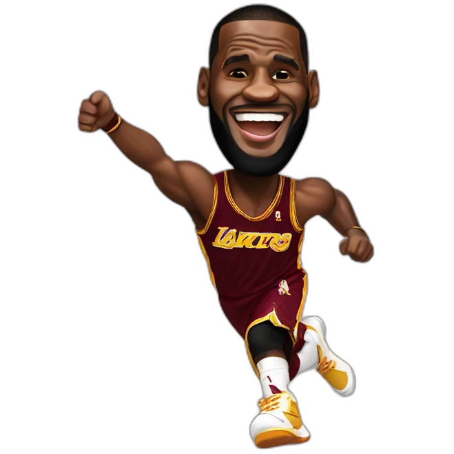 Lebron james excited  emoji
