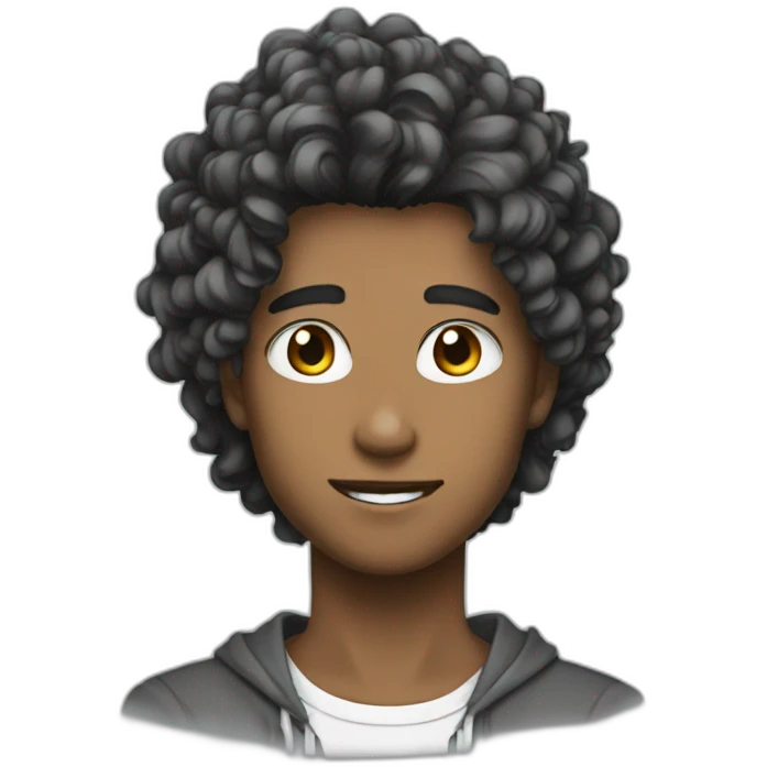 anime con el pelo blanco emoji