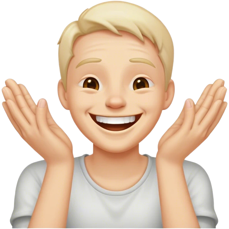 An emoji person rubbings its hands together laughing like mwahahah, like a villain  emoji