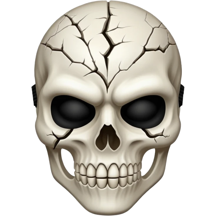 Scary bones Mask emoji