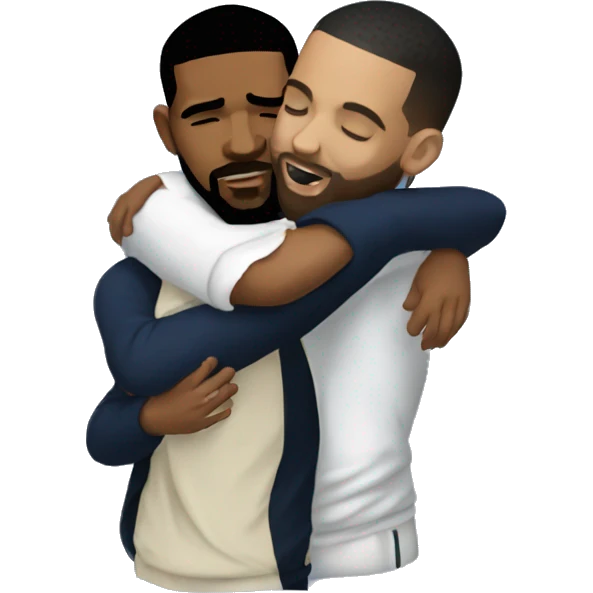 drake hugging kendrick lamar emoji