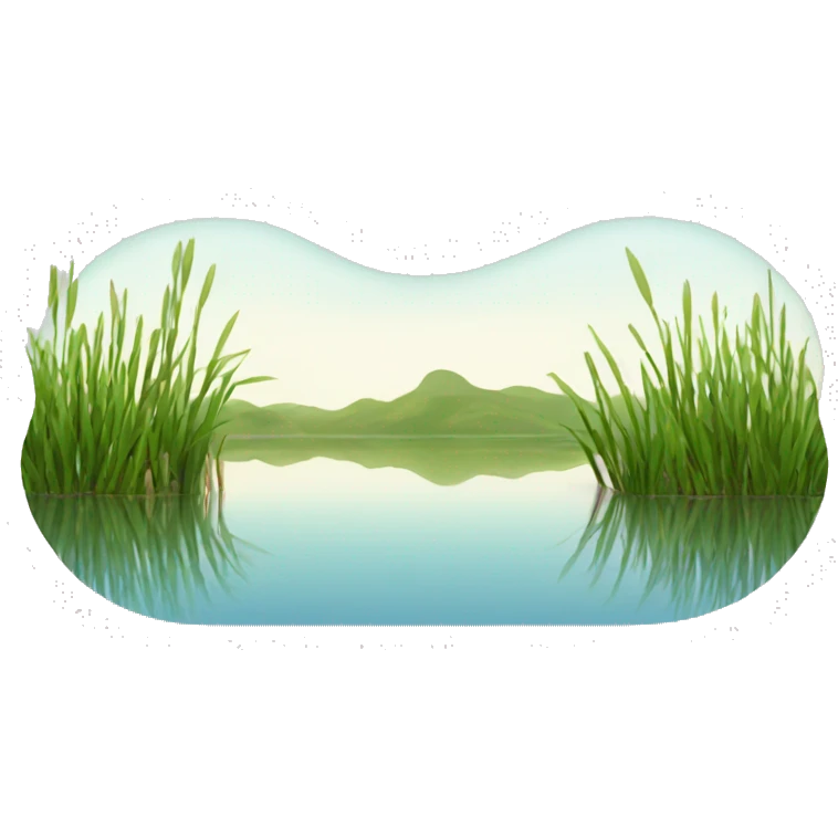 Lake and reeds emoji