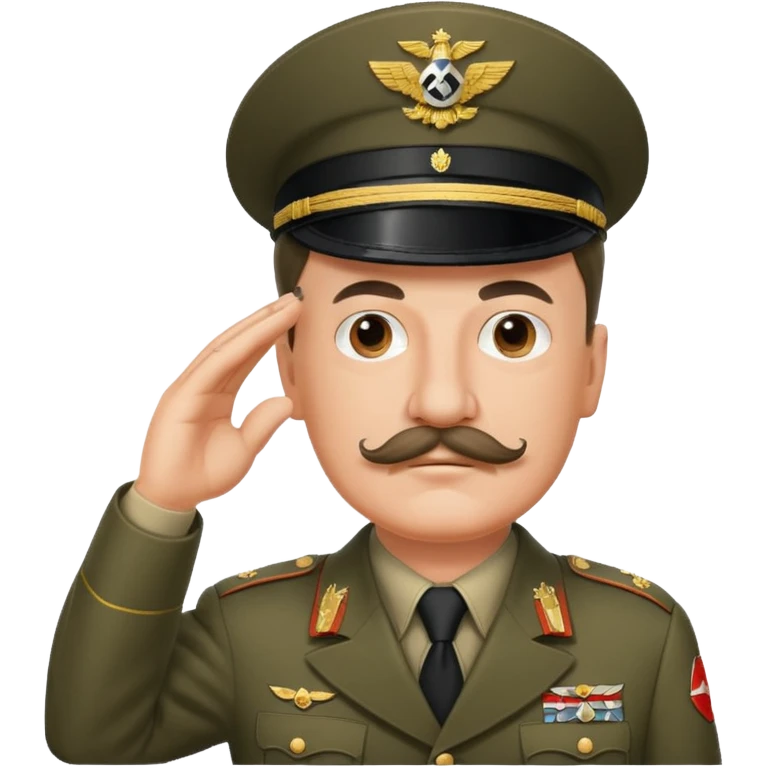Hitler saluting emoji