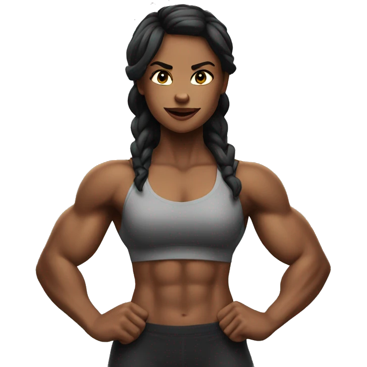 muscle girl  emoji