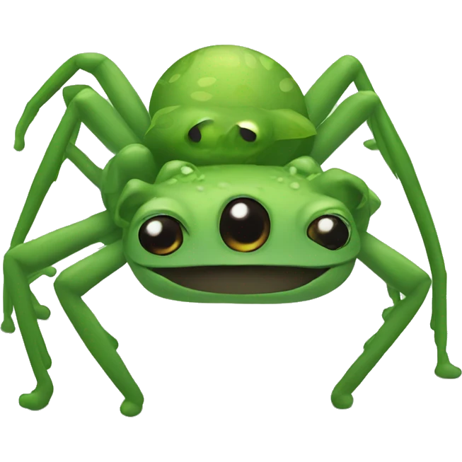 spider with frog emoji