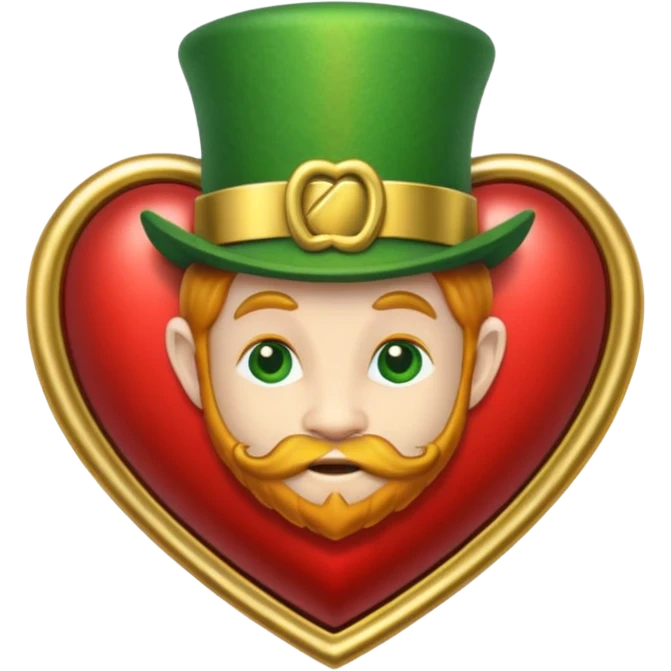 leprechaun heart  emoji