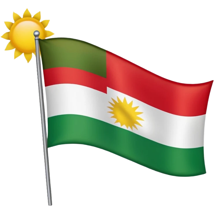 Kurdistan flag emoji emoji