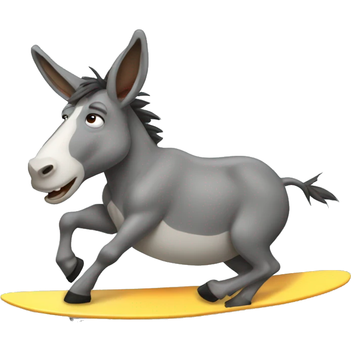 Donkey surfing  emoji