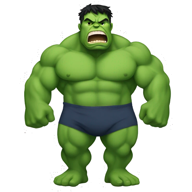 Pregnant hulk emoji