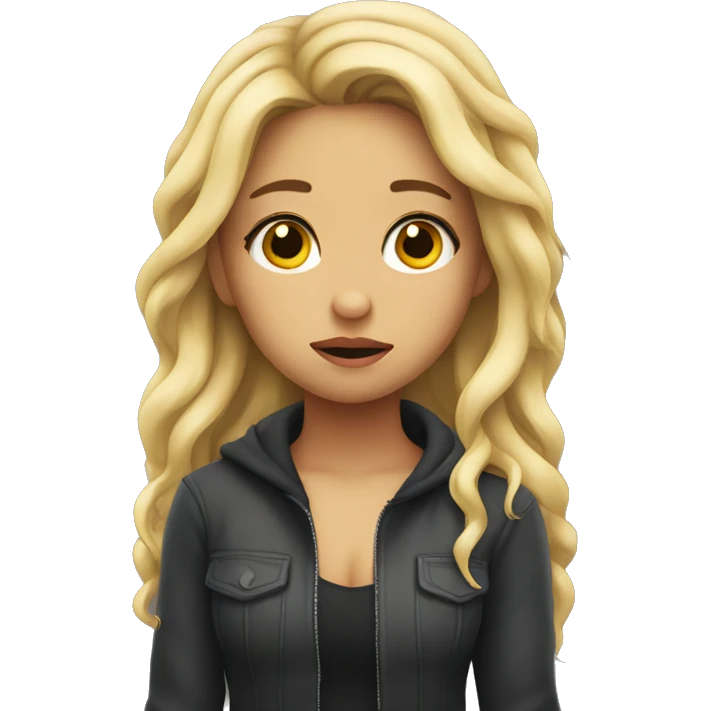 Shakira with sad expression emoji