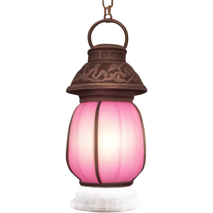 Pink lantern  emoji