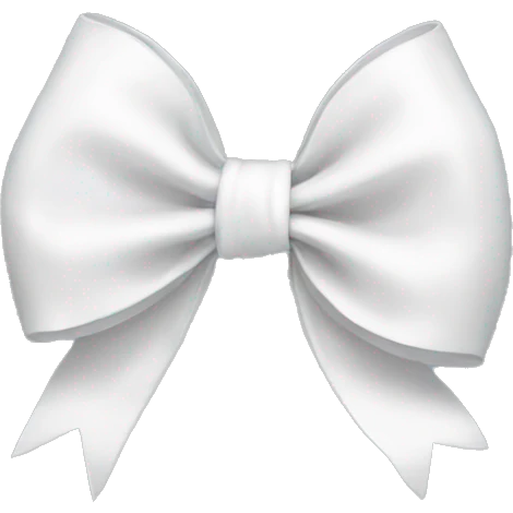 white bow emoji