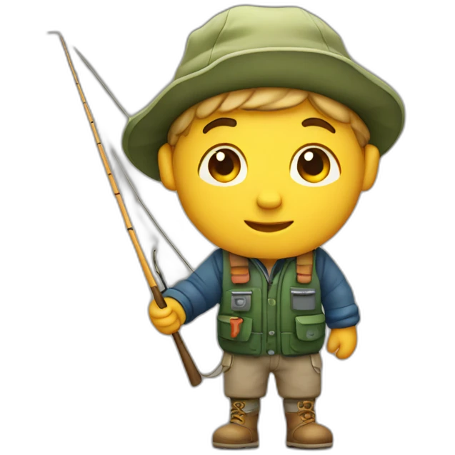 cute fisherman emoji