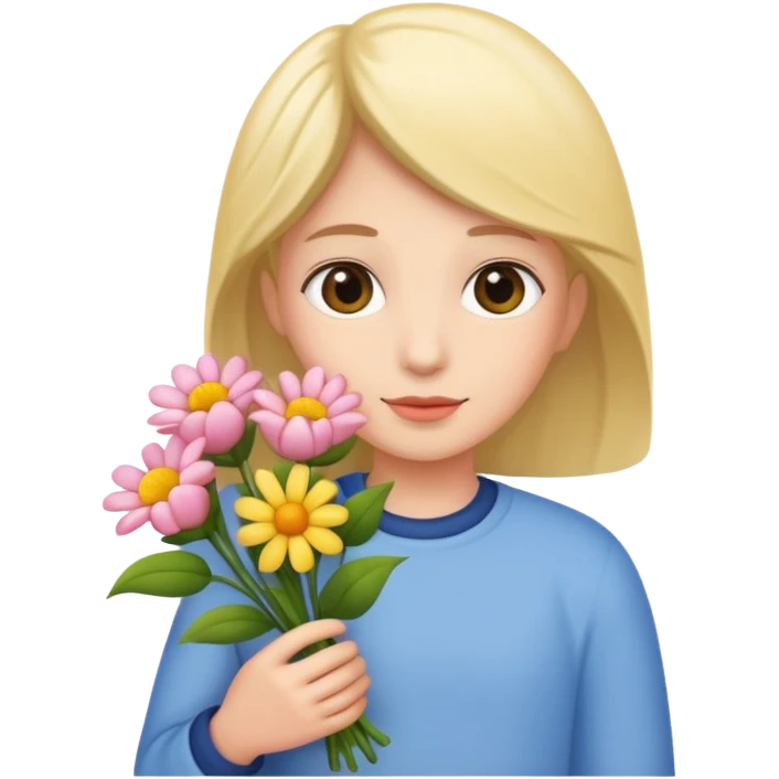 flower-bearing person emoji
