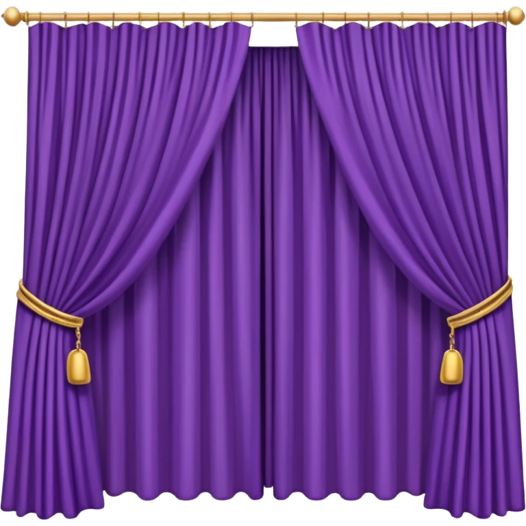 purple curtains open modern emoji