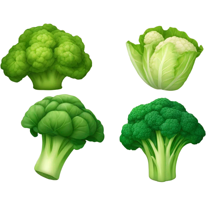 Vegetable heads emoji
