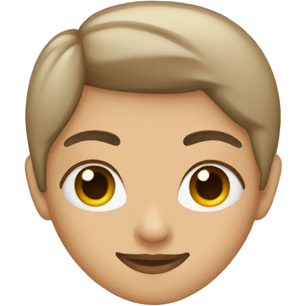 Beige heart brow  emoji