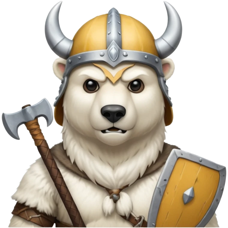 Polar Bear viking  emoji