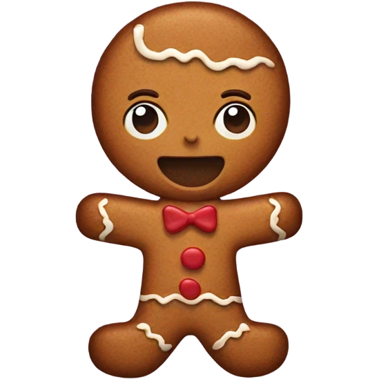 brown gingerbread emoji