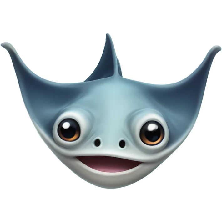Cute Manta Ray  emoji