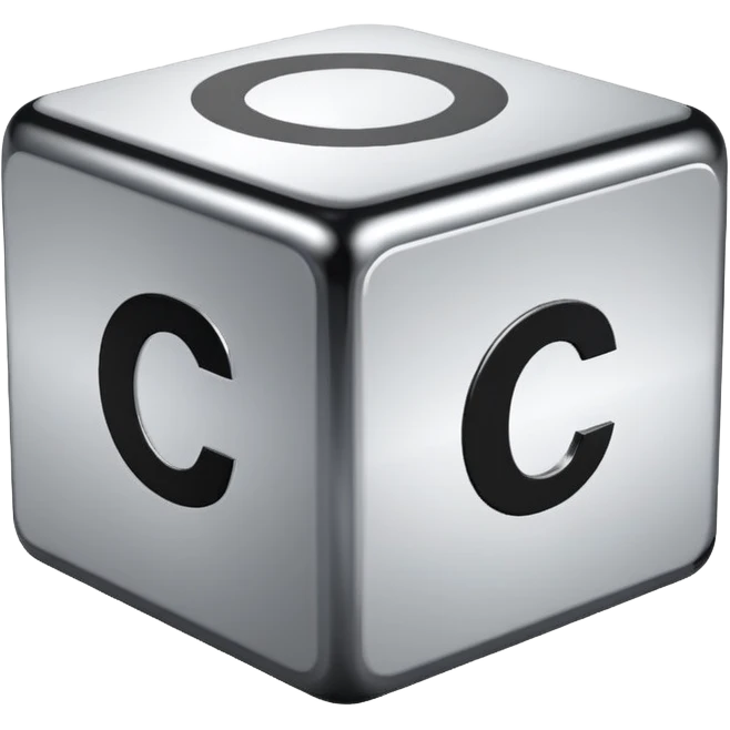cube with C# letters on it emoji