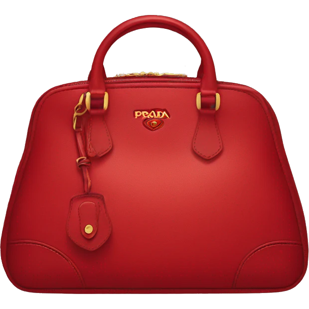 Prada purse in red emoji