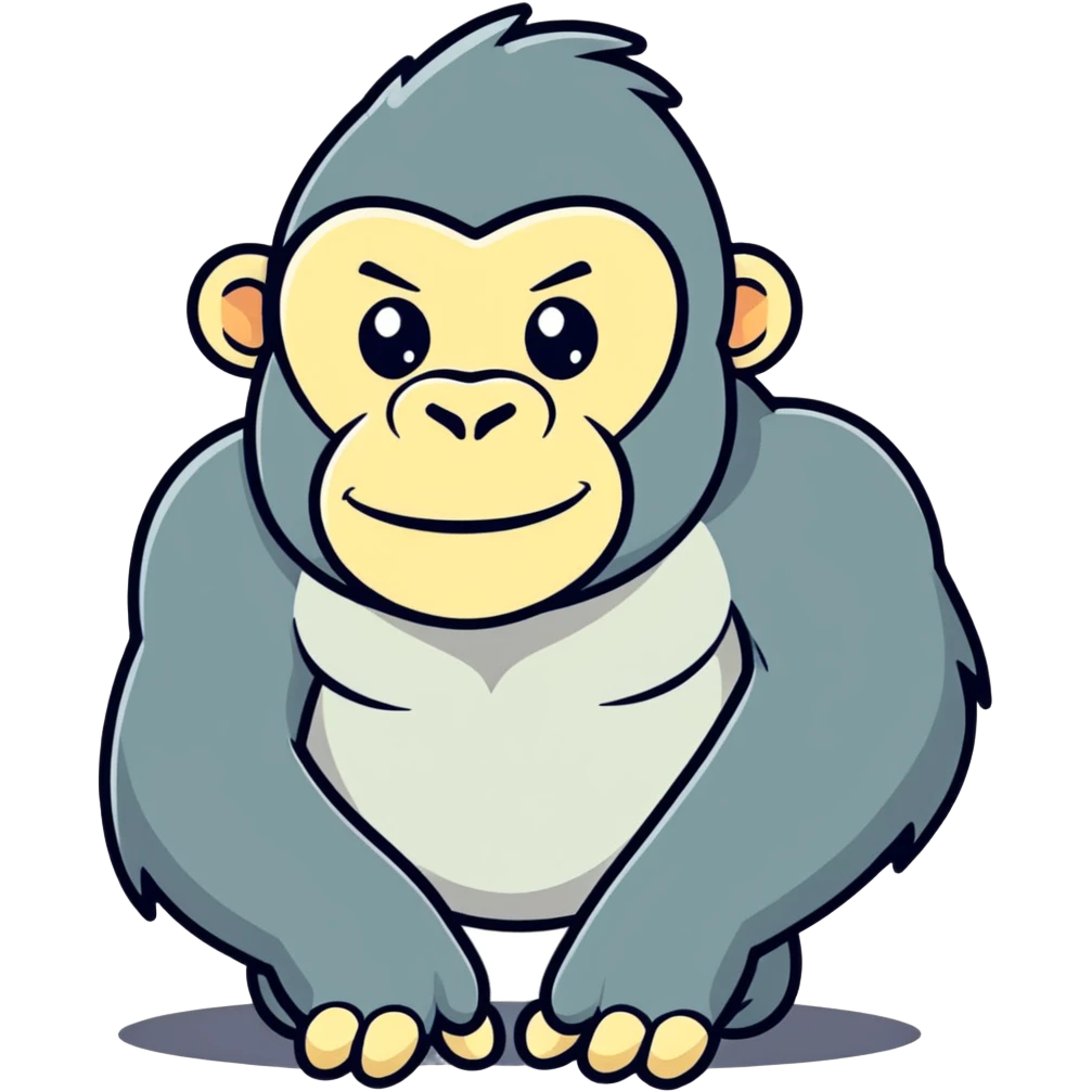 Gorilla elegant  emoji