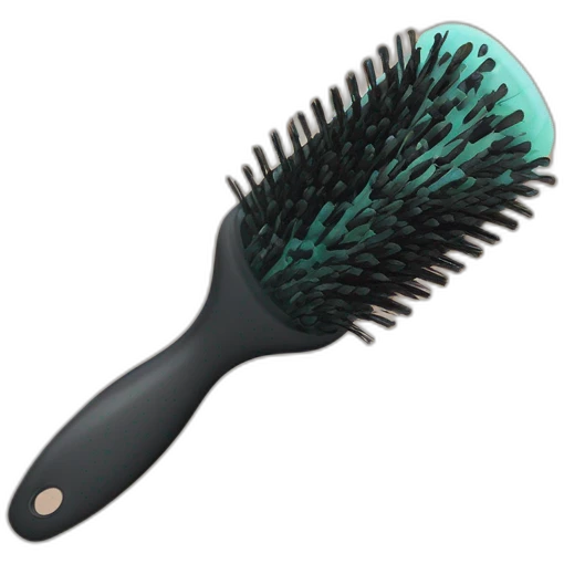 Hair brush emoji