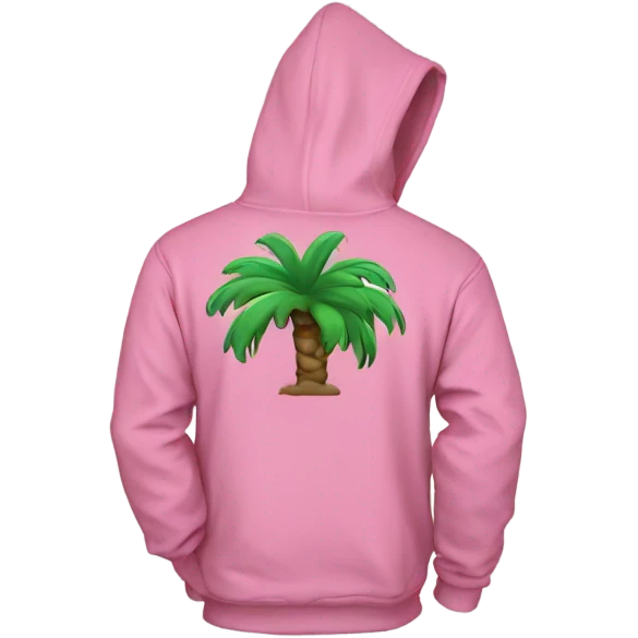Pink puff palm hoodie  emoji