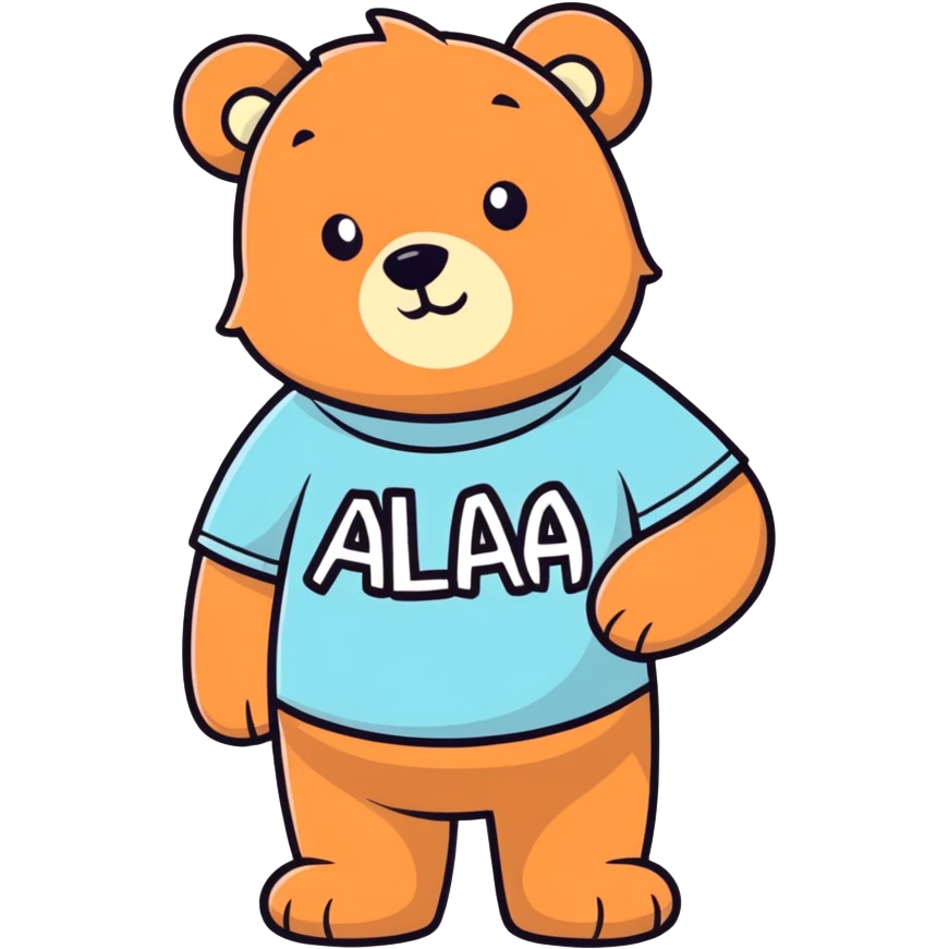 Oso con camisa de Atlas  emoji