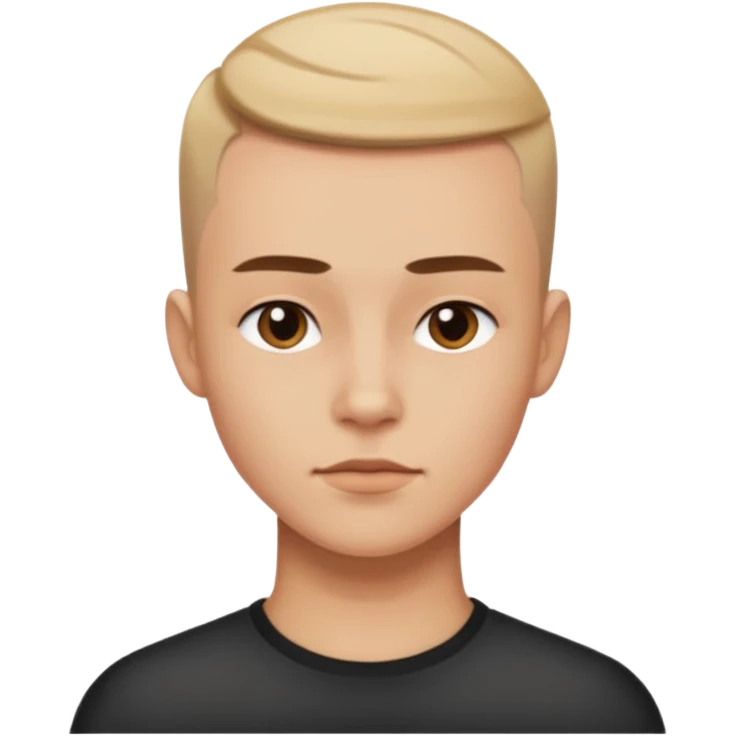 cabelo tipo rapado dos lados emoji