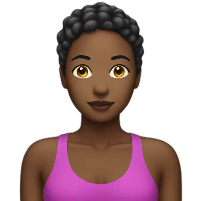 swimming black woman emoji