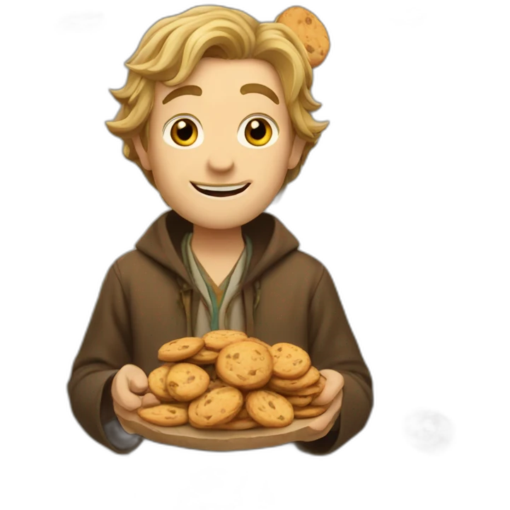 hobbit with cookies emoji