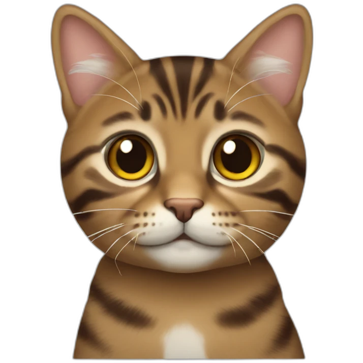 tiny brown tabby emoji emoji