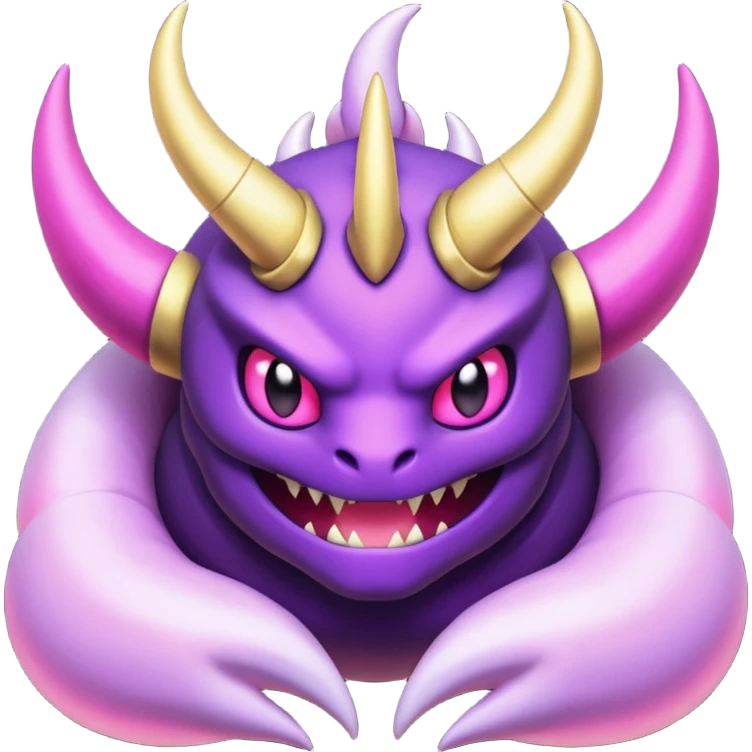 Pokemon legendary purple and pink Giratina emoji