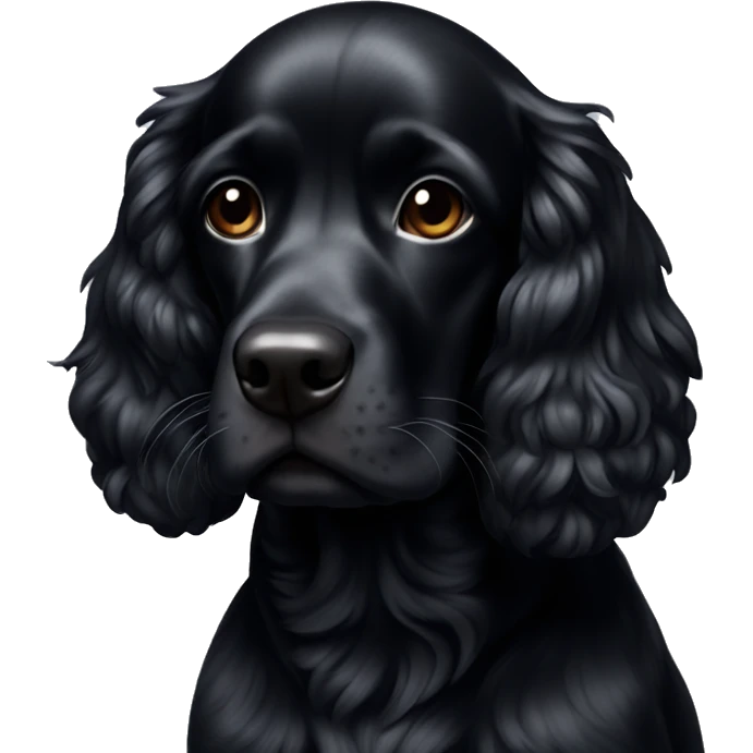 Black cocker emoji
