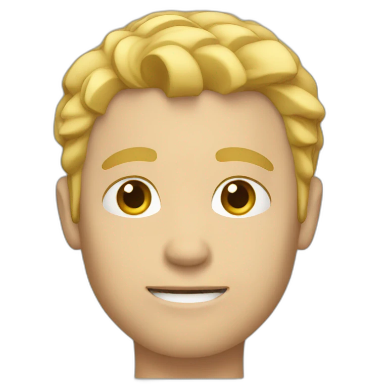 white guy with blond hair emoji