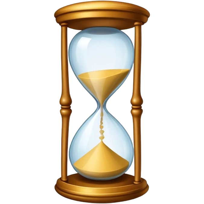 The number 23 in the shape of an hourglass or clock  emoji