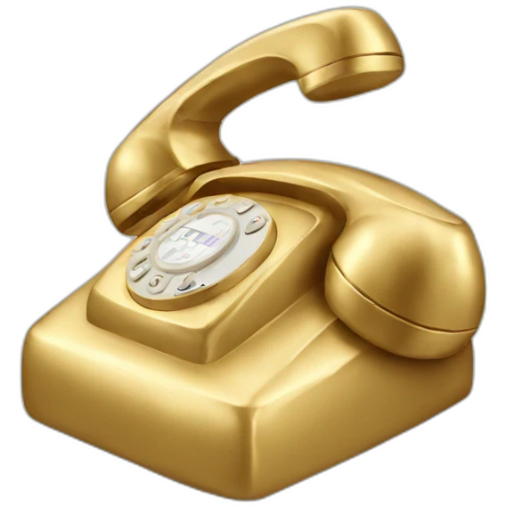 Phone gold  emoji