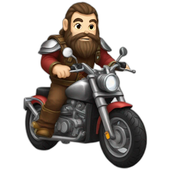 Dwarf-motorbike emoji