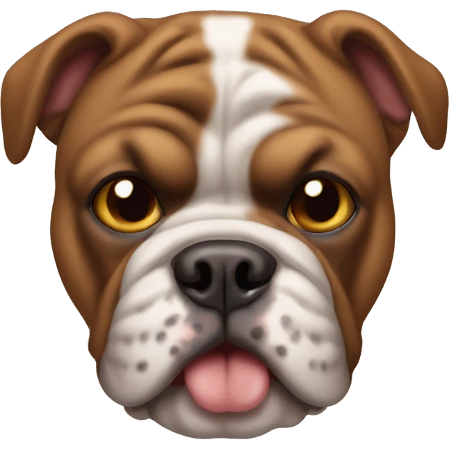 brown Bulldog emoji