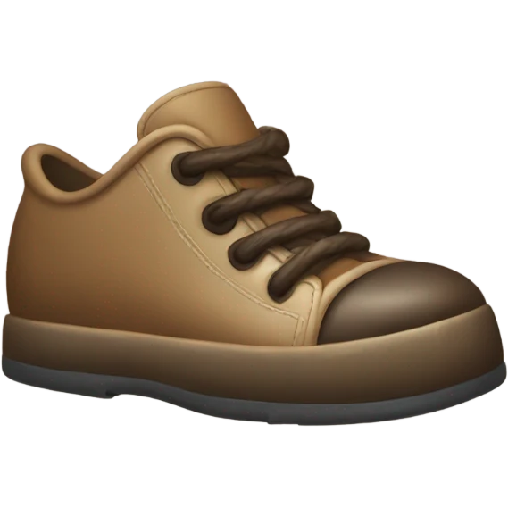 dog poop on a foot emoji