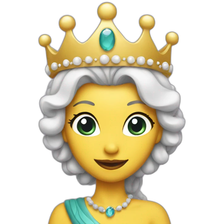 eel princess with crown emoji