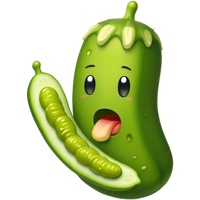 Pickle eating pickle  emoji