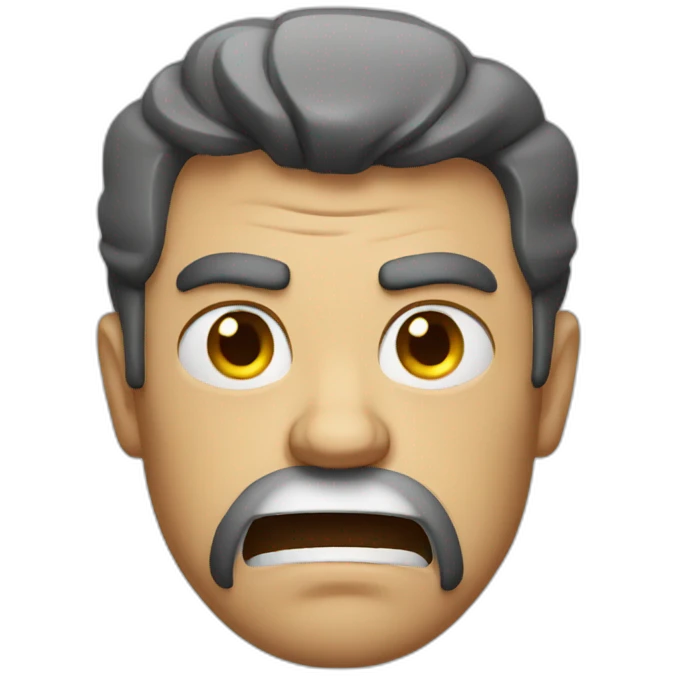 Angry man emoji